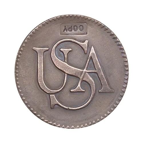 Wholesale 1785 US Bar Coppers Coins Copy 100% coper manufacturing