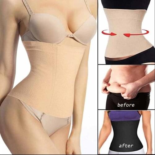 Womens Postpartum Waist Trainer Belt Body Shaper Belly Wrap Compression Band C-section Recovery Belt Binder Slimming Shapewear