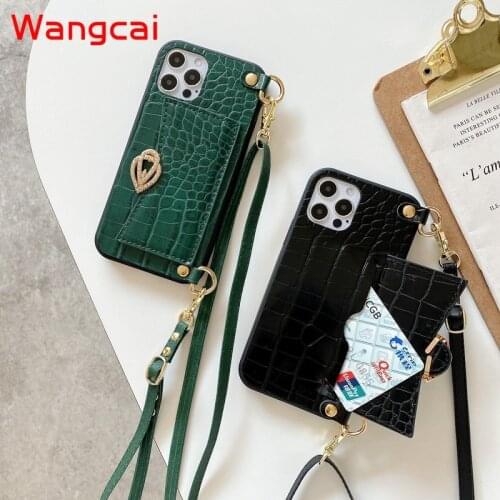 Card Holder Case for Samsung Galaxy Note 10 Plus 9 8 J8 J6 J4 2018 J6 J4 Plus Crocodile Pattern Leather Stand Wallet Phone Cover
