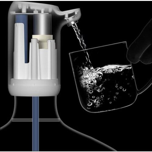 Touch electric water Bottle Pump Portable Automatic Household LED Luminous Wireless Charging Absorber Dispenser For 4.5-18.9L