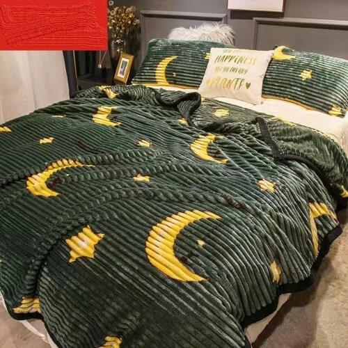 Super Soft Flannel Blanket Bed Solid Stripe Sofa Cover Bedspread Winter Warm Multicolor Blanket Large Size Air Conditioning Blan