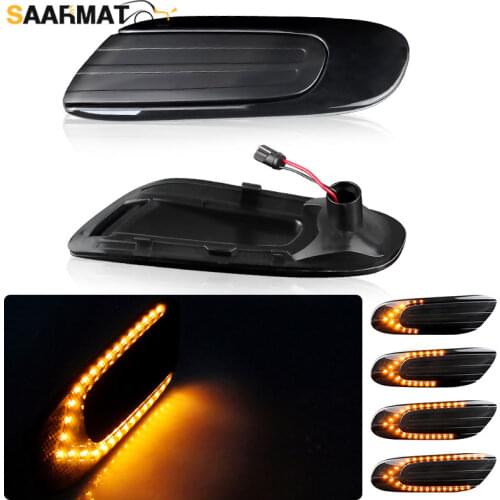 2×Led Dynamic Side Marker Turn Signal Indicator Repeater Light Sequential Blinker Lamp For BMW Mini Cooper F55 F56 F57 2014-2017