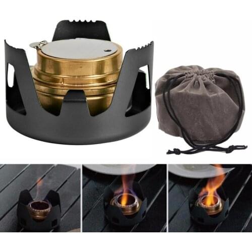 Ultra-light camping stove Spirit Combustor Alcohol Stove Picnic Stove Camping Furnace Camping Portable Folding Picnic BBQ Hiking