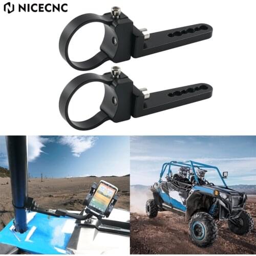 360°adjustment ATV UTV Roll bar Mount Bracket Bullbar Nudge Bar Tube Clamp LED Light Bar Holder For Polaris Honda Yamaha Suzuki