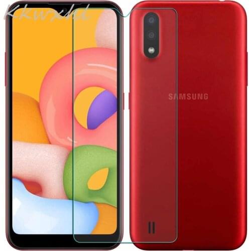 Tempered Glass for Samsung Galaxy M01 GLASS Protective Film on SM-M015F SM-M015G M015F M015G 5.7" Screen Protector cover