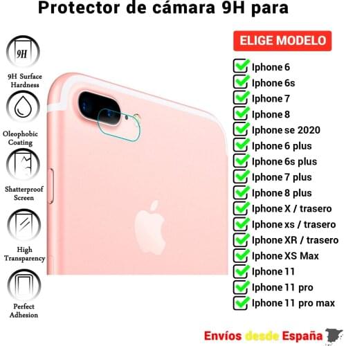 Camera Protector for iPhone 6 6s 7 8 X XS Max 11 12 Mini Plus SE 2020. Clear tempered glass lens glass
