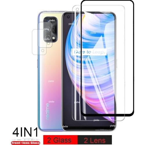 Tempered Glass on realmi q2 glass camera glasses for Realme Q2 q 2 safty tremp protective glass on realmeq2 6.5'' phone film 9h