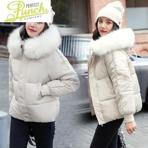 Winter 2021 New Womens Jacket Women Down Cotton Padded Clothes Korean Woman Parkas Thick Coat Female Doudoune Femme LXR1221