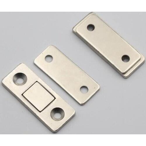 1 Pair Strong Magnetic Door Catch Cabinet Magnet Ultrathin Furniture Latch for Sliding Door Closer Cupboard Closet Catches