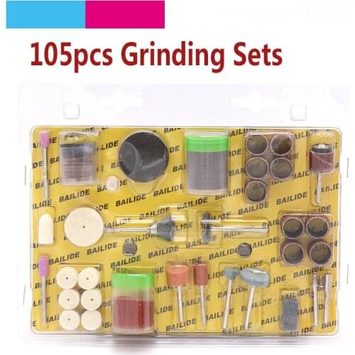 105pcs 2.35/3.17mm Shank Electric Rotary Tool Wood Metal Engraving Accessory For Glass Grinding Polishing Cutting Tools Set