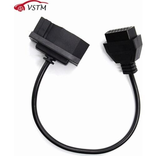 For F-ord 7Pin to OBD2 16Pin Cable Converter For F-ord 7 Pin to DLC Lead OBDII 16 Pin Female Connector Transfer