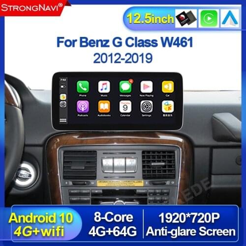 1920*720P Carplay Android Auto Car GPS Navigation Radio Player For Mercedes Benz G Class W461 W463 With WIFI 4G Lte Split Screen