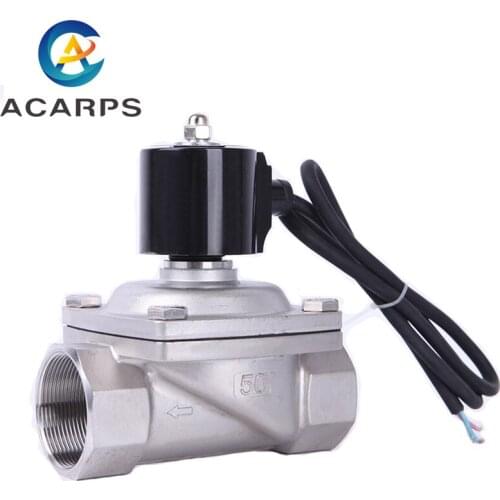 2 Way Stainless Steel 2inch 12v Solenoid Valve Normally Closed For Underwater