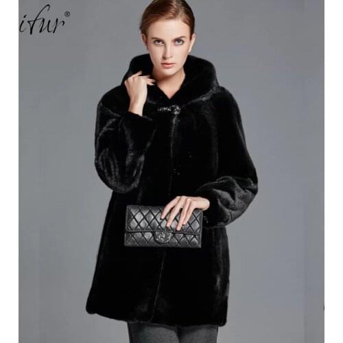 2021 Brand luxury women natural mink fur jacket long style With sashes elegant lady high quality winter fur coat TU144-064