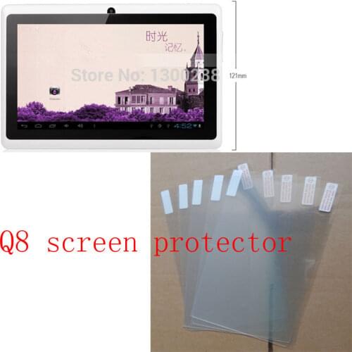 4pcs/lot Clear Screen Protector Films For for 7 inch IRULU Q8 Tablet and OEM Q88 Allwinner a13 a23 a33 ATM7021 ATM7031