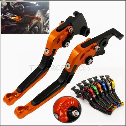 CK CATTLE KING CNC Aluminum Adjustable Foldable Extendable Motorbike Brakes Clutch Levers For KTM ADVENTURE1050 2016