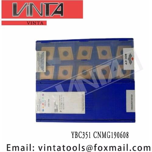 Free shipping high quality 10pcs/lots YBC351 YBC151 YBC251 CNMG190608 cnc carbide turning inserts cutting blade tools