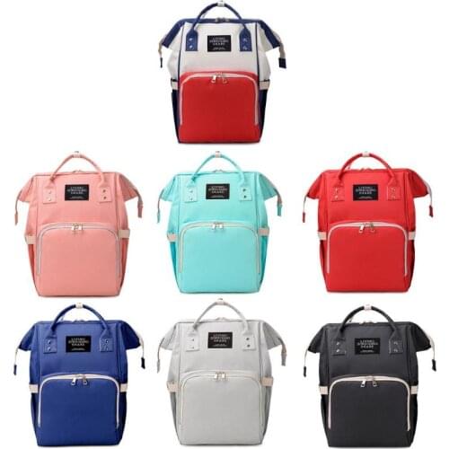 Brand Nappy Backpack Bag Mummy Large Capacity Stroller Bag Mom Baby Multi-function Waterproof Outdoor Travel Diaper Bags