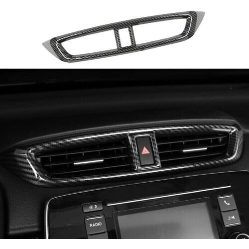 Car Central Console Air Condition Vent Outlet Cover Frame Cover Trim Accessories for Honda CRV 2017-2021
