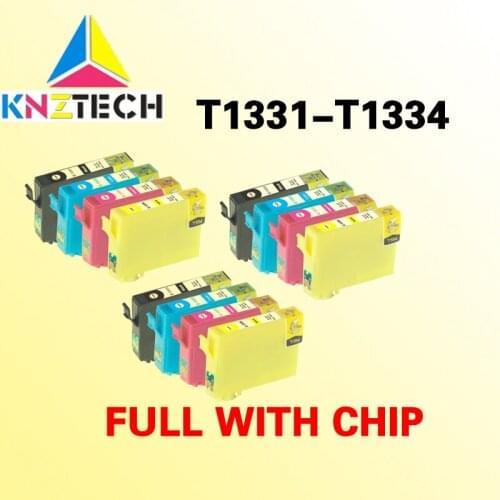 12pcs T1331/T1332/T1333/T1334 ink cartridge for StylusT22/TX120/TX420/OfficeTX320F/StylusTX420W