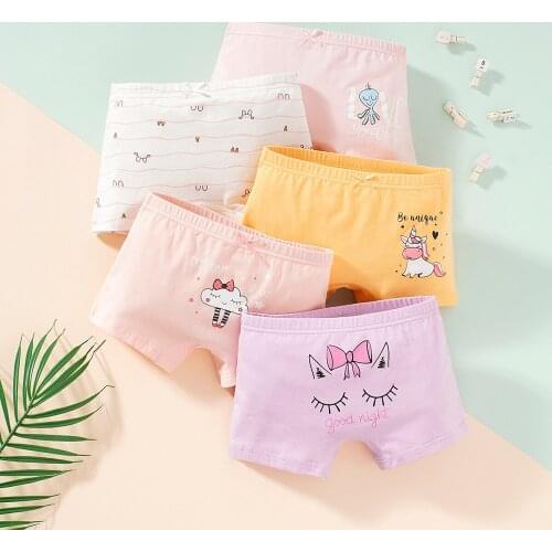 Kids Panties Cotton Cartoon Girls Briefs Boxer Underwear breathable Underpants Childrens Shorts Kids Underwear