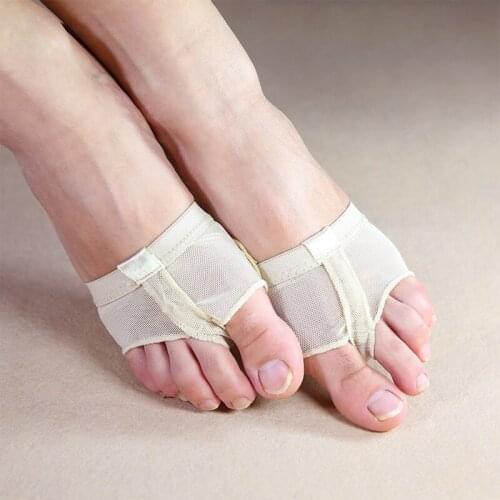 Two Holes Professional Belly Toe Pad Modern Half Lyrical Dance Shoes Sandals Paws Dance Foot Thongs