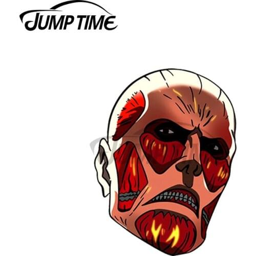 JumpTime 13 x 3.2cm SNK ATTACK ON THE TITANS TITAN COLOSSAL Decal Windows RV Bumper Car Stickers Scratch-Proof Car Assessoires