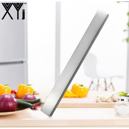 XYj High Quality Magnetic Self-adhesive 45CM Length Knifes Holder Stainless Steel Block For Knives Storage Cooking Accessories