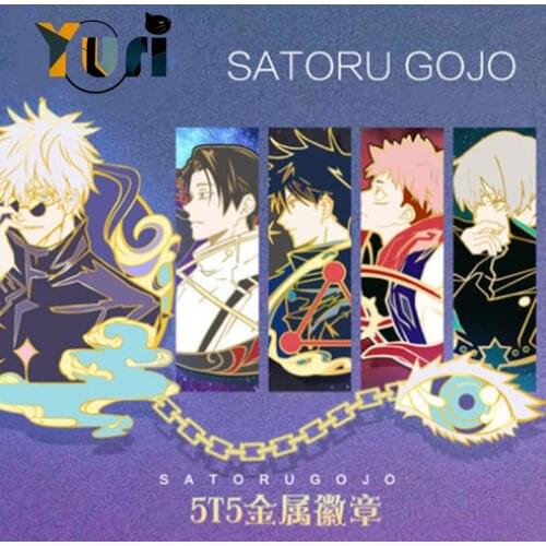 Yuri Jujutsu Kaisen Gojo Satoru Geto Getou Suguru Metal Badge Brooch Pin Collection Daily Props Cute Cosplay Xmas Fan Gift C