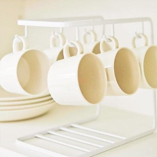 Metal Home Kitchen Living Room Glass Cup Tea Cup Wine Glass Storage Rack Upside Down Drain Cup Rack