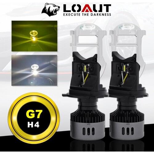 MINI H4 Projector Lens LED Headlight Motorcycle lamp Car Light 4300K 6500K White Yellow CSP Automoblies Bulb Hi Lo Beam 12V 24V