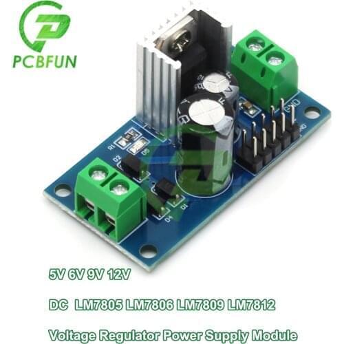 LC LM7805 LM7806 LM7809 LM7812 DC/AC Three Terminal Voltage Regulator Power Supply Module 5V 6V 9V 12V Output Max 0.6A 5x2 Pin