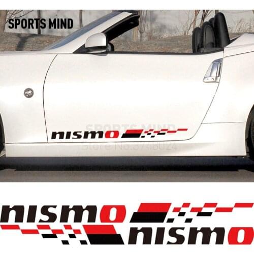 10 Pairs NISMO Car Door Sticker decal Car-Styling For nissan almera n16 tiida qashqai j10 patrol x-trail t32 sentra accessories