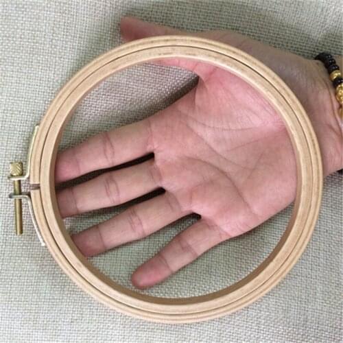 1PC WRMHOM Dia12.5cm 4.9inch Wooden Embroidery Hoops Hand Hoops Ring Machine Cross Stitch Embroiderying Tool Sewing Tool