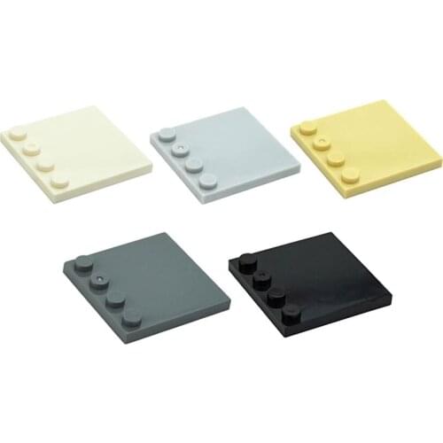 Assembles Particles 6179 4x4 Tile With Studs On Edge Building Blocks Parts DIY Educational Plastic Plates Toys For Children