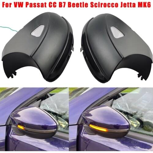 LED Side Wing Rearview Mirror Indicator Blinker Repeater Dynamic Turn Signal Light For VW Passat B7 CC Scirocco Jetta MK6 EOS