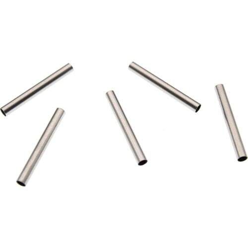 30pcs/lot Stainless Steel Jewelry Findings Tube Loose Spacer Beads for Jewelry Making DIY Bracelet Craft Material Handcrafted