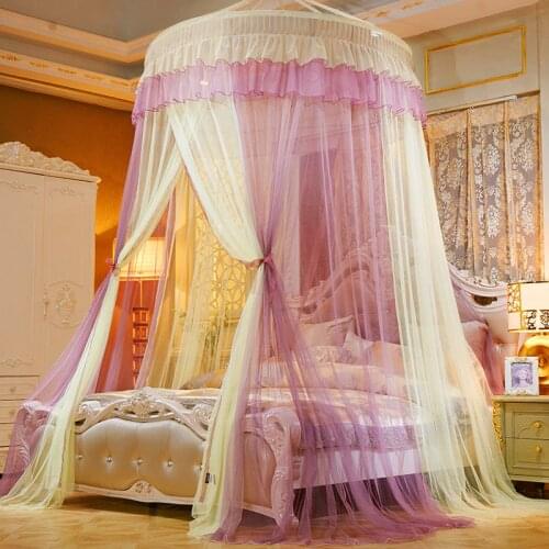Twin Princess Bed Curtain Tent Home Queen King Netting Mosquito Net Ceiling-Mounted Canopy CK Foldable Full Dome D20