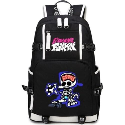 High-quality Friday Night Funkin School Bags For Teenage Girls Usb Charging Backpacks Women Bookbag Men Travel Laptop Bag