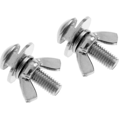 2 Sets Scuba Diving Backplate Stainless Steel Butterfly Screw Bolts Nuts