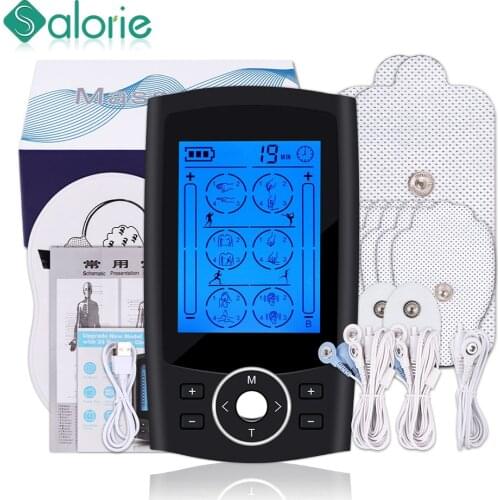 24 Modes Health Care Body Massage Electric EMS Muscle Stimulator TENS Unit Electronic Pulse Meridians Physiotherapy Massager