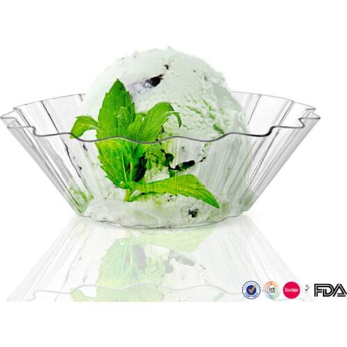 42ml flower-shaped dessert dish plastic disposable dessert dish pudding dish ice cream dish snack dish jelly dish crystal dish