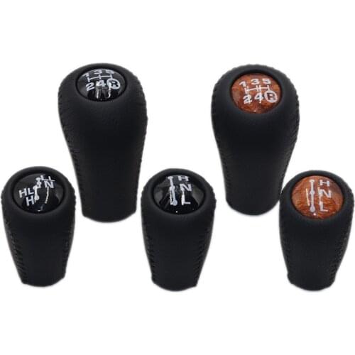 Black/Wooden Color Manual Transmission Gear Shift Knob For Toyota Prado LC120 Land Cruiser Prado 2003-2009 Accessories MT