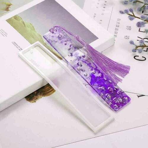 DIY Bookmark Resin Mold Silicone Mold for Charms Pendants Jewelry Making Components Bookmark Casting Mould Handmade Craft