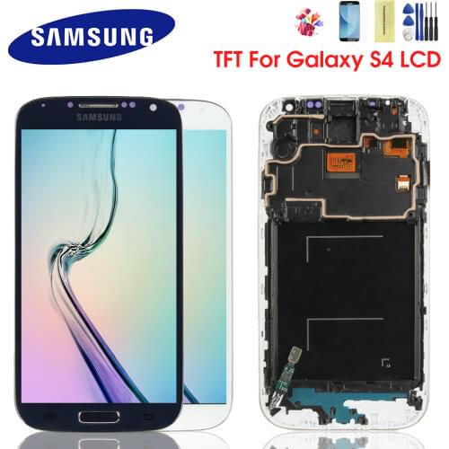 For SAMSUNG Galaxy S4 LCD Display i9500 i9505 i9506 Touch Screen Digitizer Assembly Replacement with Frame For S4 LCD Screen