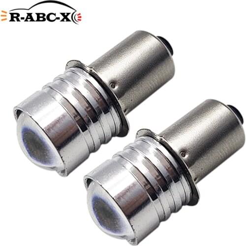 RUIANDSION 2pcs P13.5S PR2 Torch Led Flashlight Replacement Bulb 3030SMD 150Lm 4.5V 6V 10V-30V 12V 24V White Lampshade Spotlight