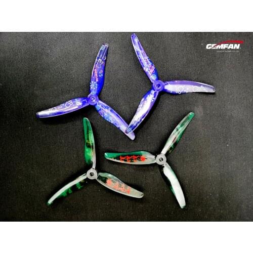 Gemfan Santa Xmas LTD Prop 51433 5.1X4.33X3 3-Blade Limited PC Propeller for RC FPV Racing Freestyle 5inch Drones