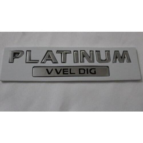 Chrome ABS PLATINUM VVEL DIG Car Trunk Rear Emblem Badge Decal Stickers OEM