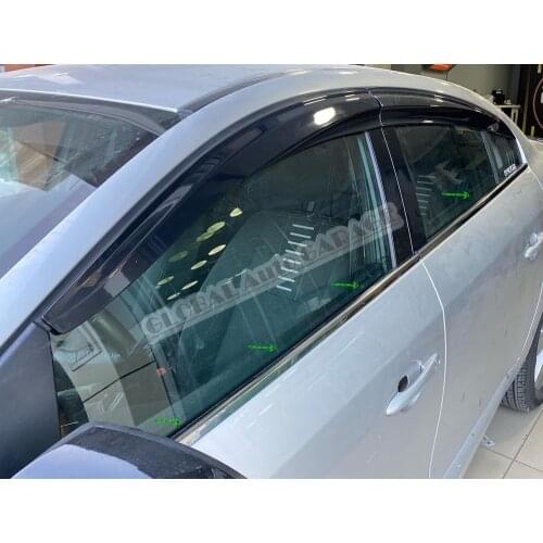 For Renault Fluence 2010-2021 Chrome Window Moulding Window Frame Framework Auto Accessory Diffüser Spilitter Car-styling Sport