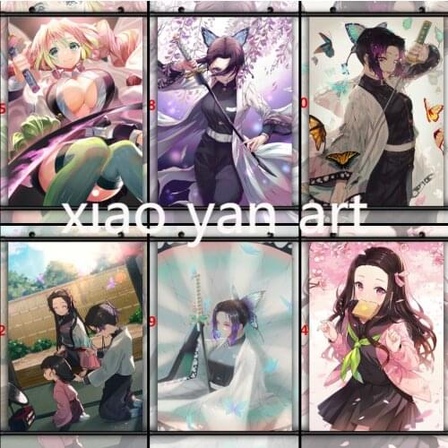 Kimetsu No Yaiba Shinobu Mitsuri Nezuko Kanne Kanao Anime 5D DIY Diamond Painting Diamond Mosaic Cross Stitch Kits Room Decor
